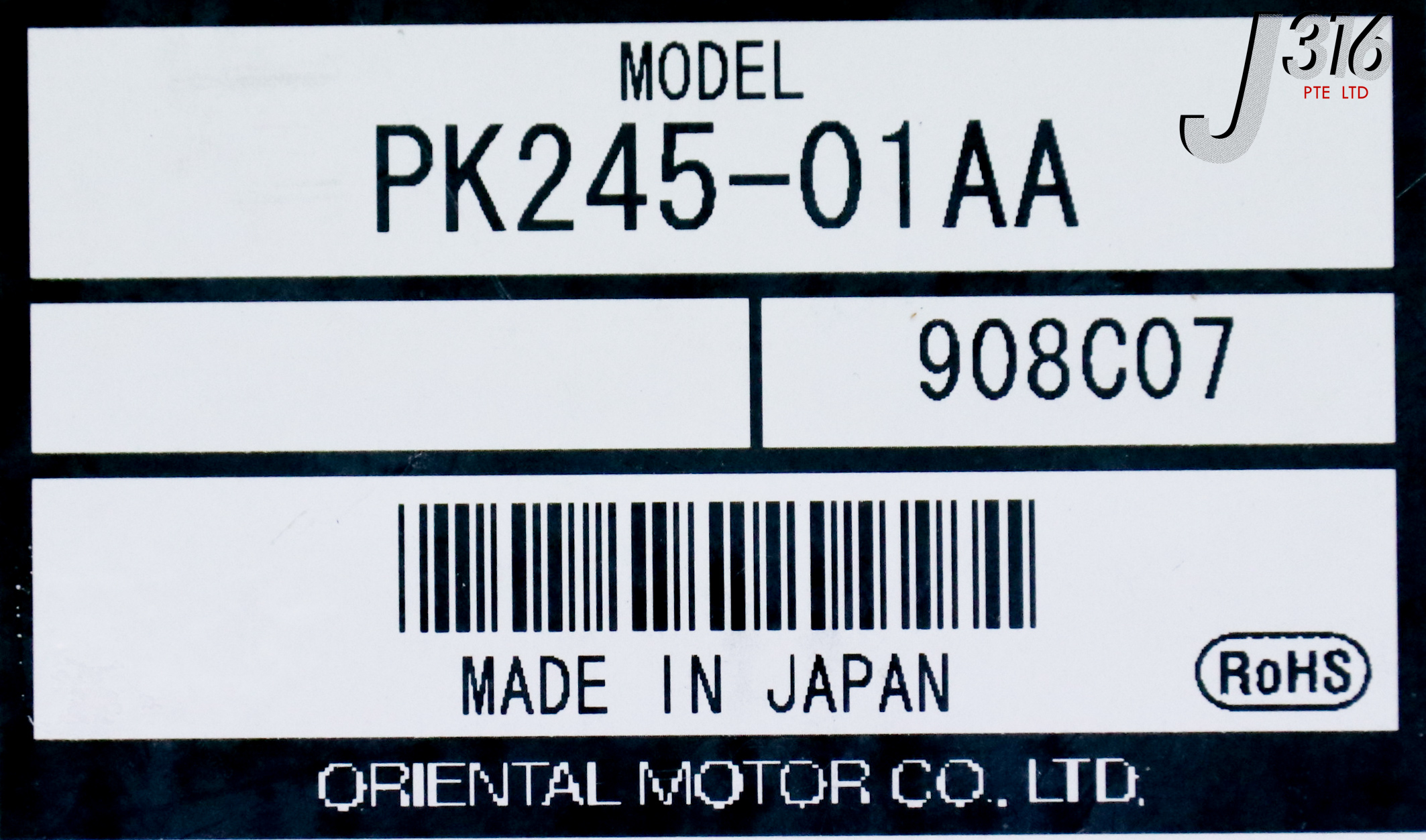 35079 ORIENTAL MOTOR 2-PHASE STEP MOTOR, 1.8 , VEXTA (NEW) PK245